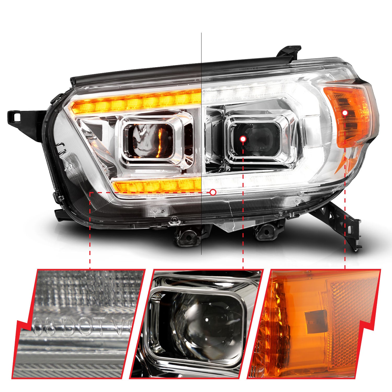 Projector Headlight by ANZO USA