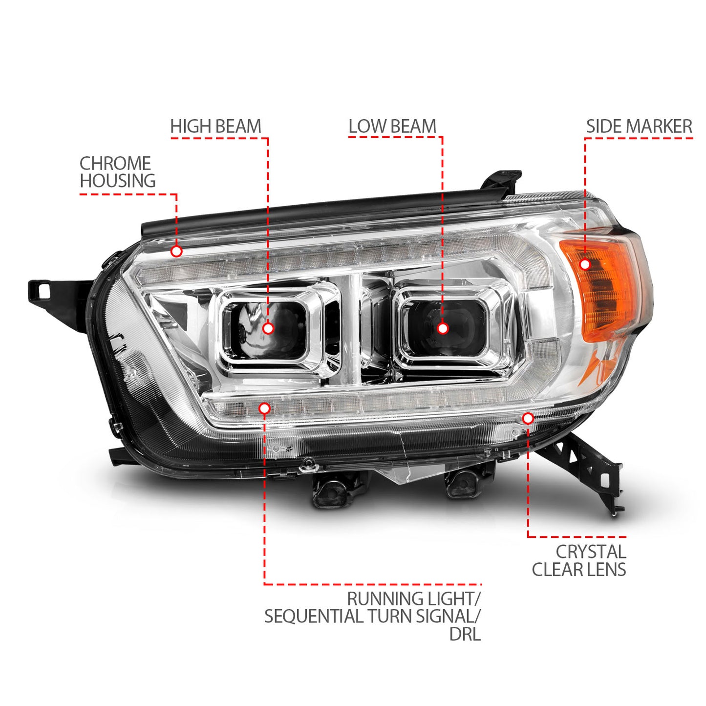Projector Headlight by ANZO USA
