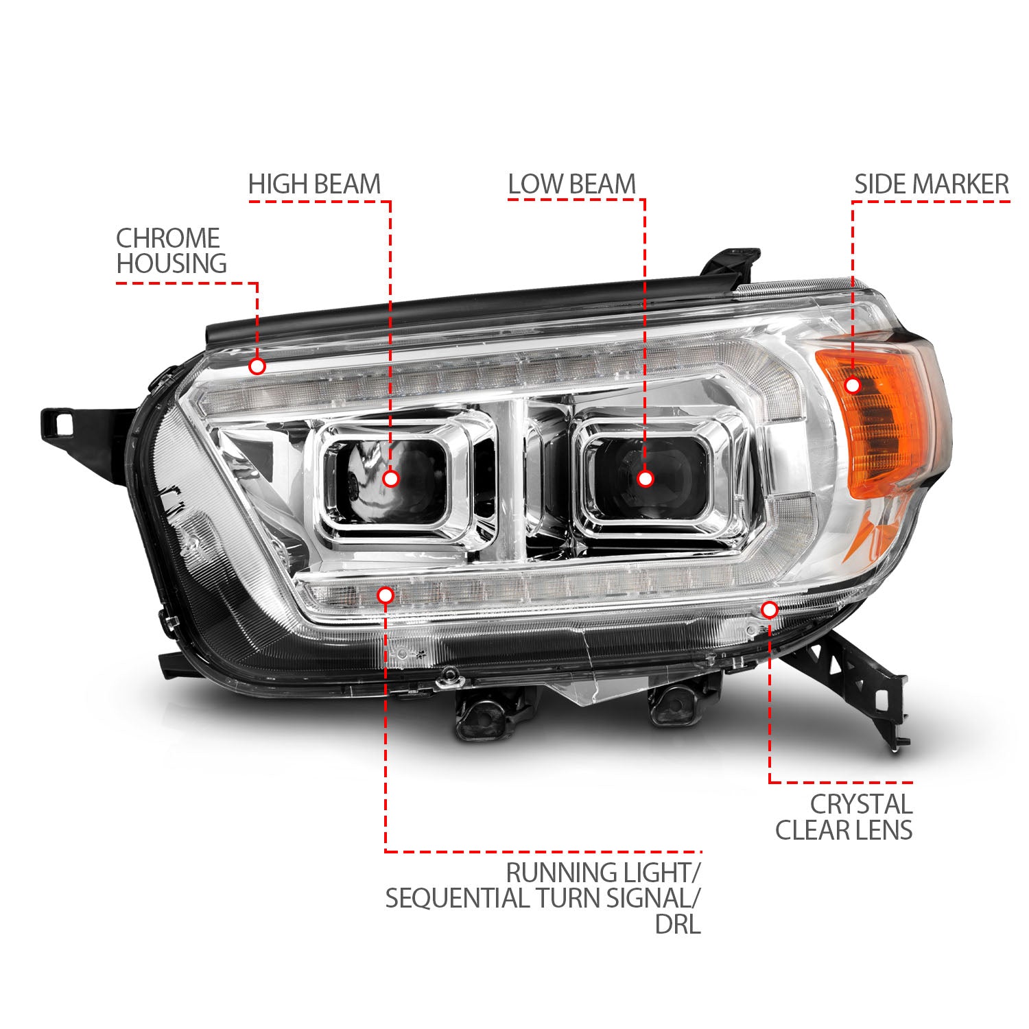 Projector Headlight by ANZO USA