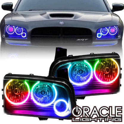 ORACLE Lighting 2005-2010 Dodge Charger LED Headlight Halo Kit by ORACLE Lighting