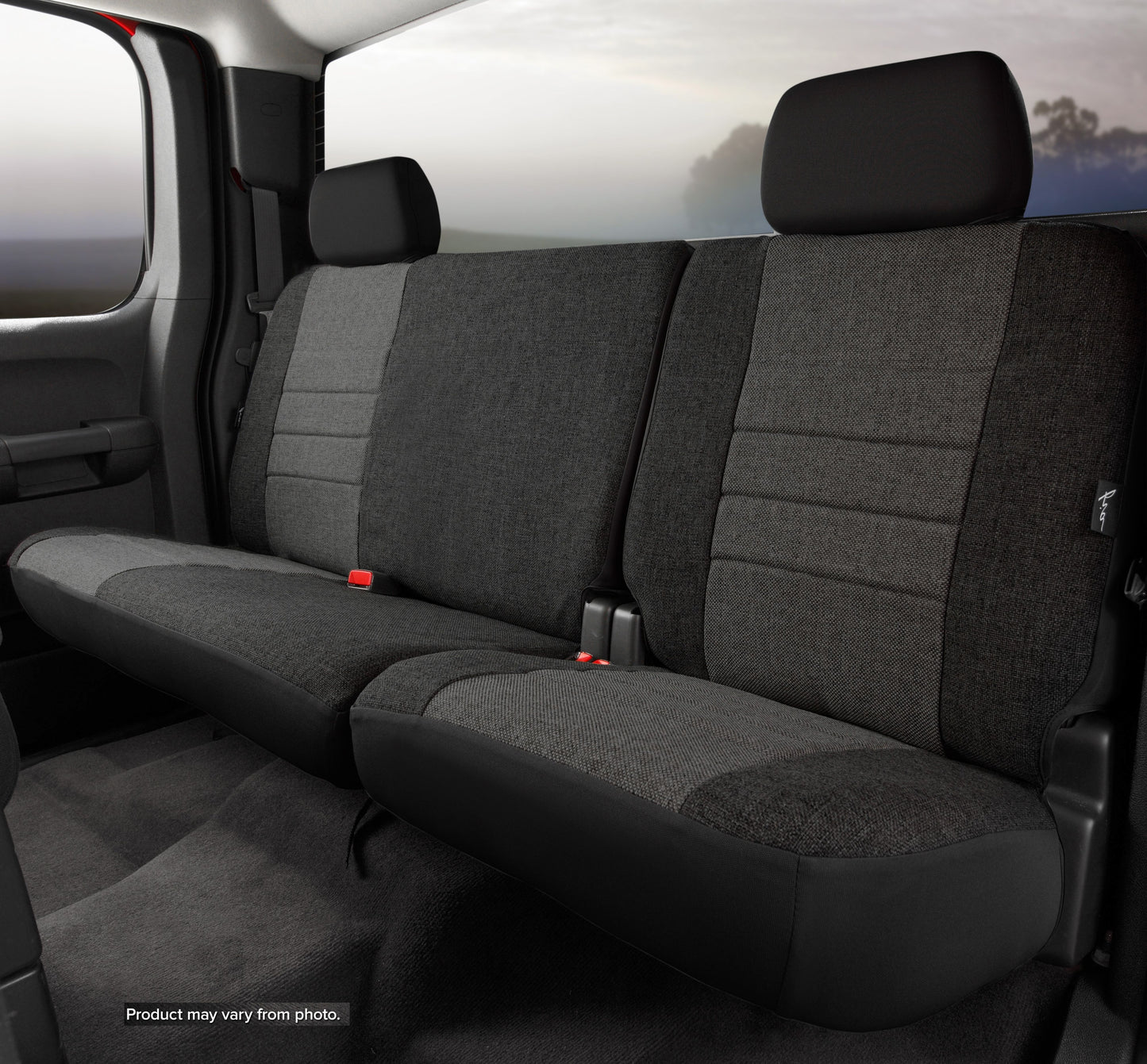 OE30 Series - Oe Tweed Custom Fit Rear Seat Cover- Charcoal by FIA