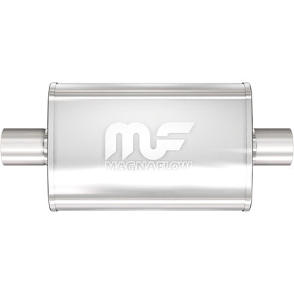 Straight-Through Performance Muffler; 2.25in. Center/Center; 4x14x9 Body by MagnaFlow Exhaust Products