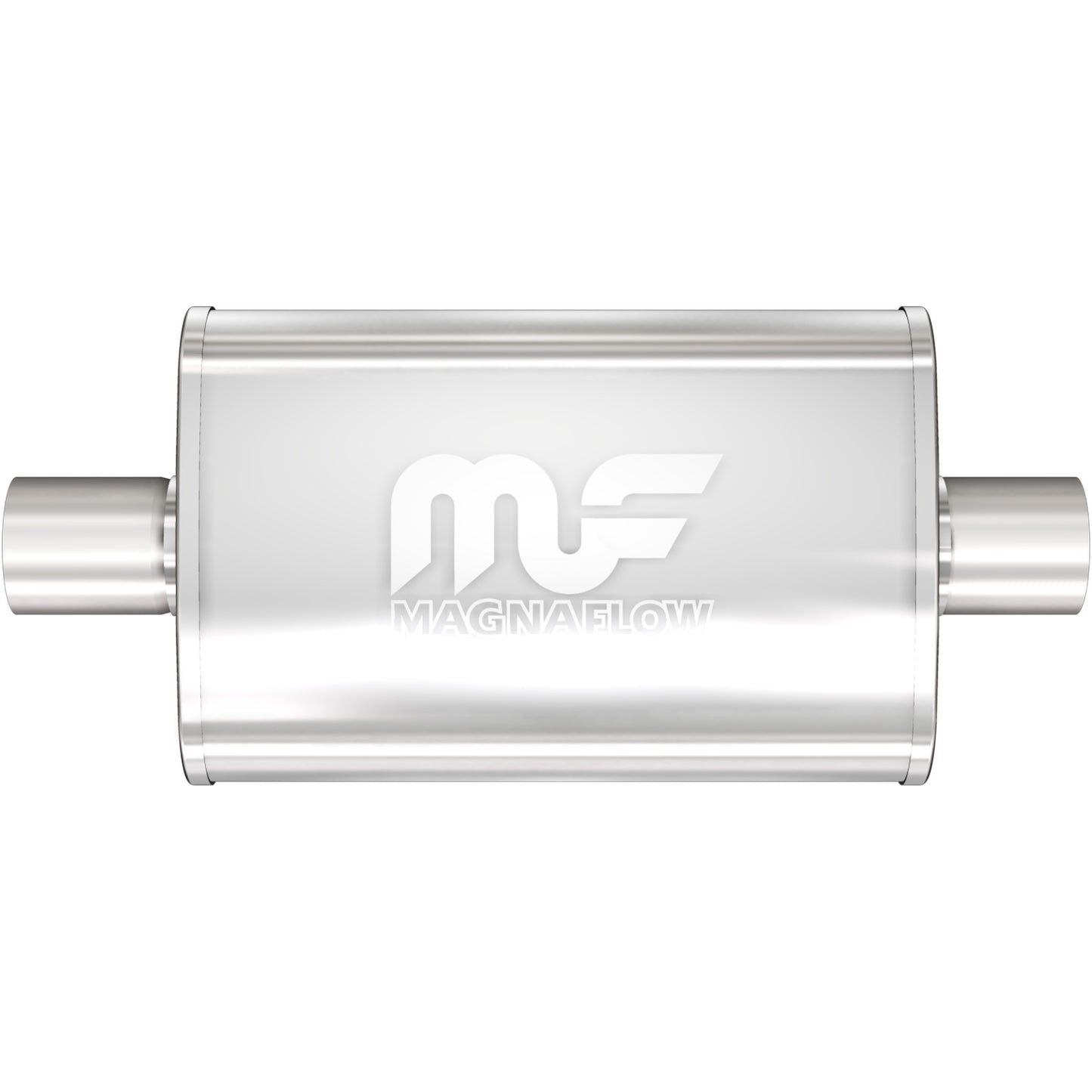 Straight-Through Performance Muffler; 2.5in. Center/Center; 4x14x9 Body by MagnaFlow Exhaust Products