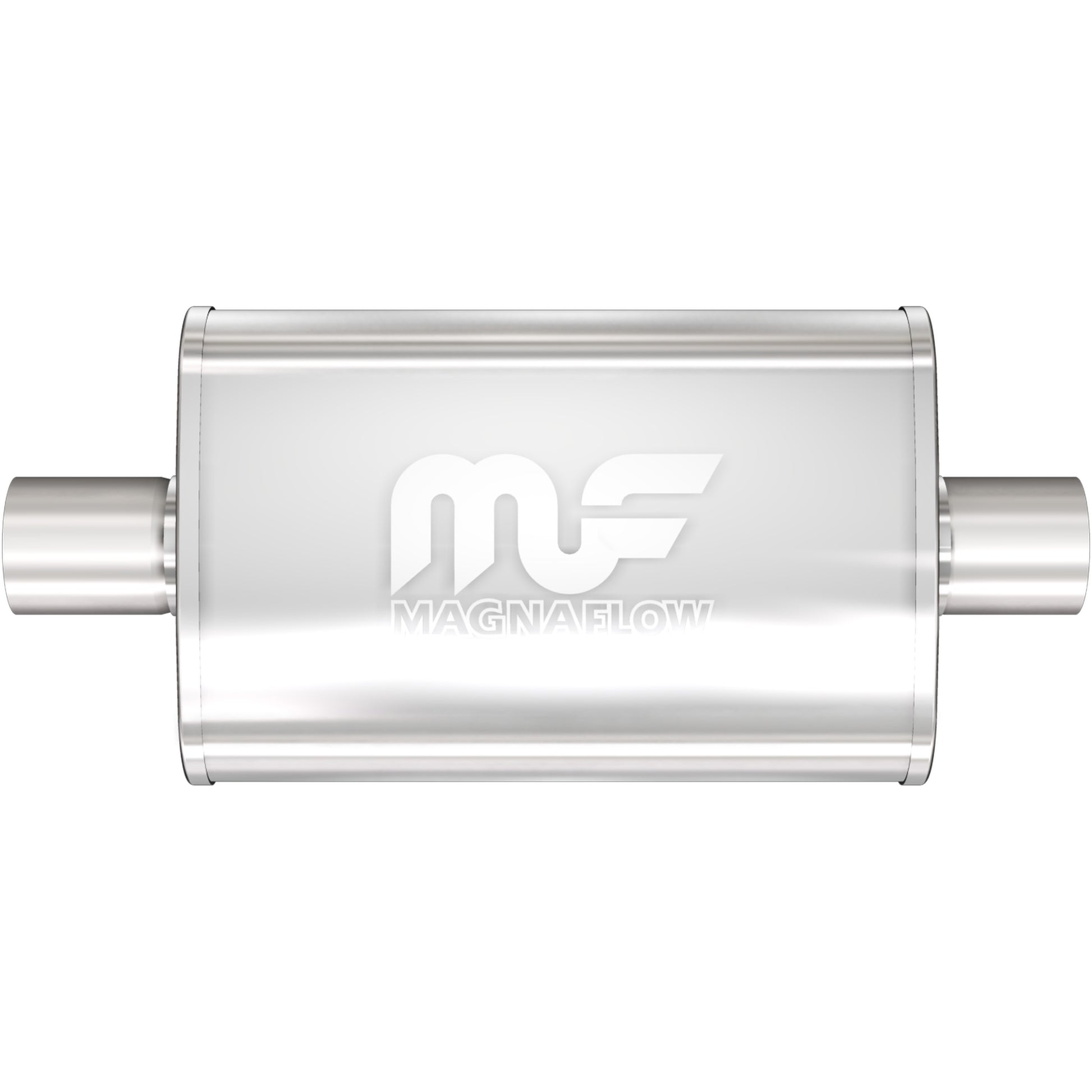 Straight-Through Performance Muffler; 2.5in. Center/Center; 4x14x9 Body by MagnaFlow Exhaust Products