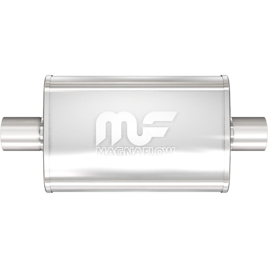 Straight-Through Performance Muffler; 2.5in. Center/Center; 4x14x9 Body by MagnaFlow Exhaust Products