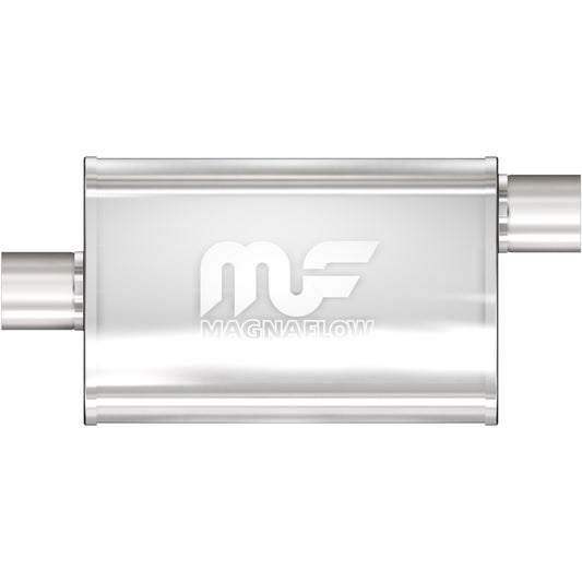 Straight-Through Performance Muffler; 2.5in. Center/Offset; 4x14x9 Body by MagnaFlow Exhaust Products