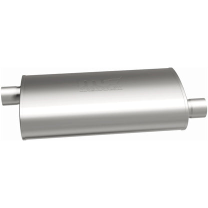 Straight-Through Performance Muffler; 2.25in. Offset/Offset; 4x14x9 Body by MagnaFlow Exhaust Products