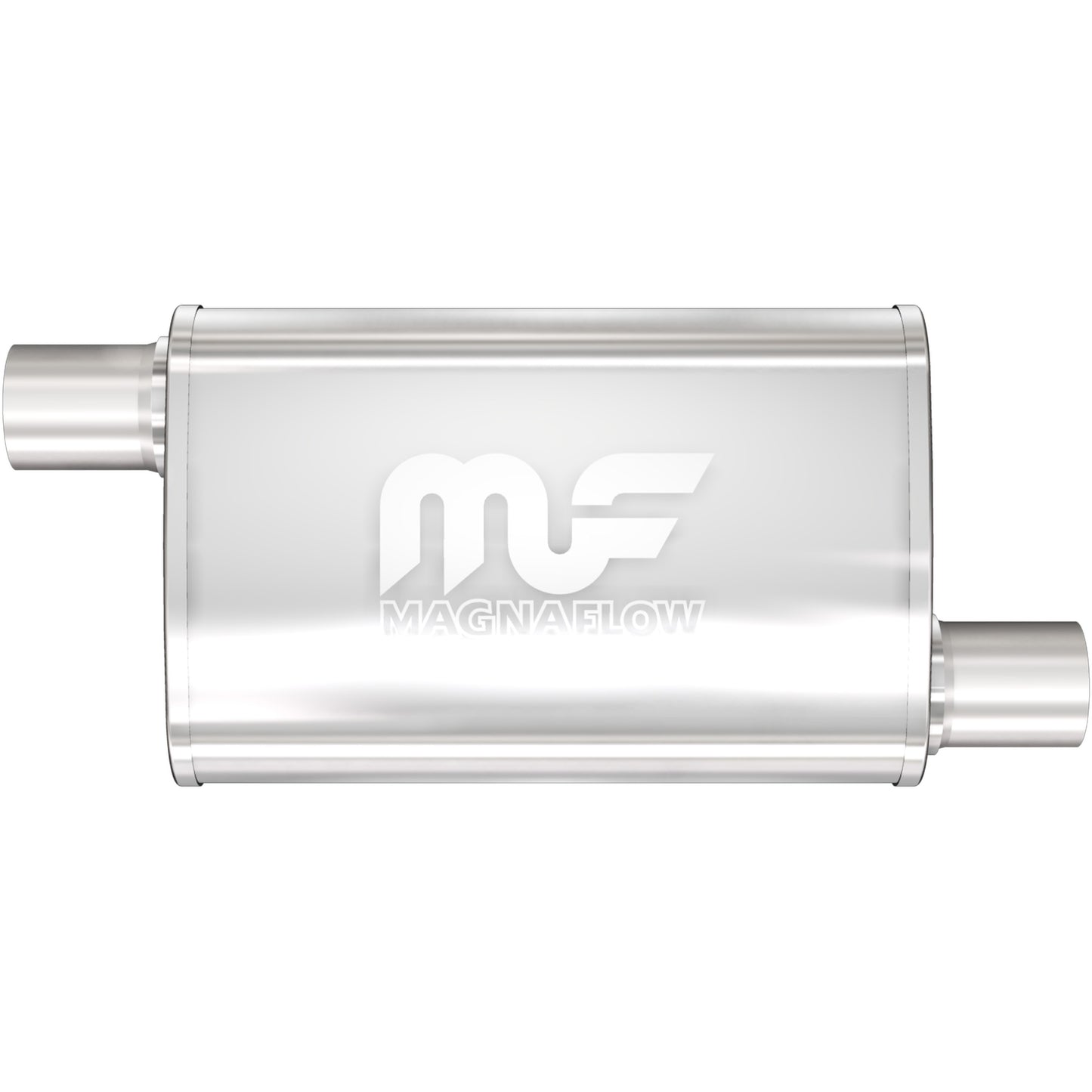 Straight-Through Performance Muffler; 2.5in. Offset/Offset; 4x14x9 Body by MagnaFlow Exhaust Products