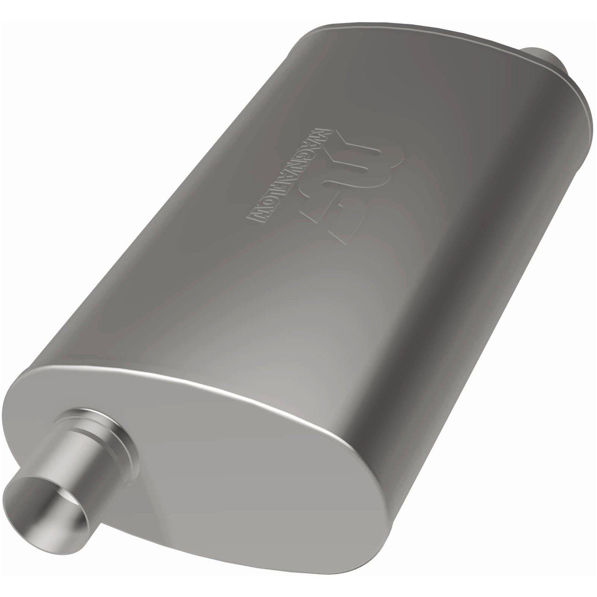 Straight-Through Performance Muffler; 2.5in. Offset/Offset; 4x14x9 Body by MagnaFlow Exhaust Products