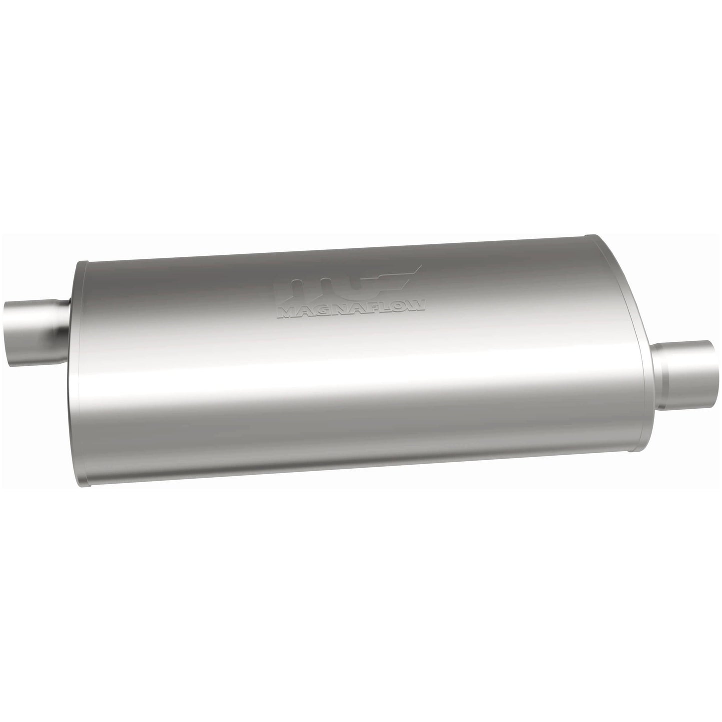Straight-Through Performance Muffler; 2.5in. Offset/Offset; 4x14x9 Body by MagnaFlow Exhaust Products