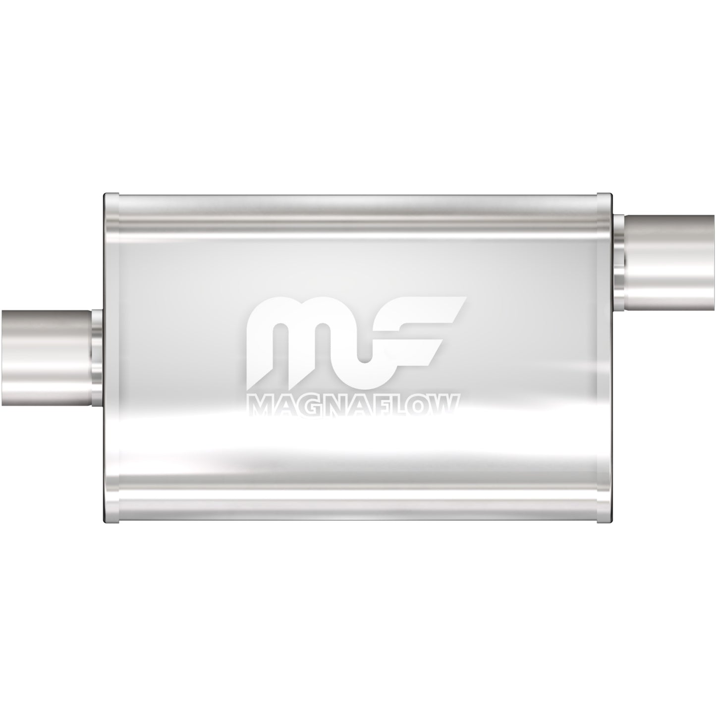 Magnaflow Straight-Through Performance Muffler; 3in. Offset/Center; 4x18x9 Body by MagnaFlow Exhaust Products