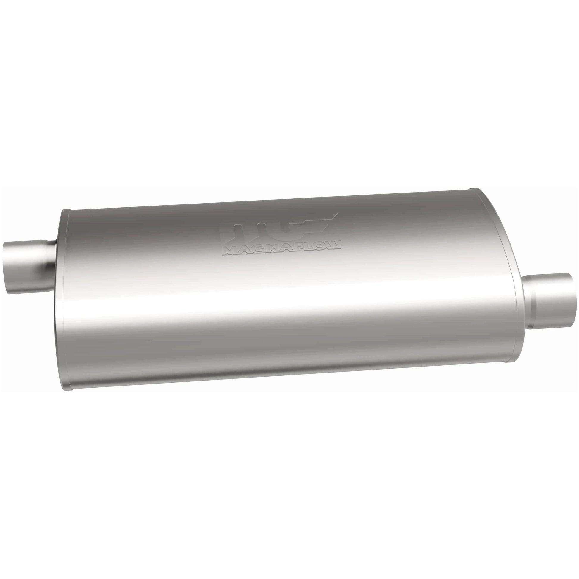 Straight-Through Performance Muffler; 2.5in. Offset/Offset; 4x18x9 Body by MagnaFlow Exhaust Products
