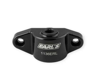 Earl's Oil Cooler Block-Off w/ 12mm x 1.5 Port - Fits Factory Sensor by Earl's Performance
