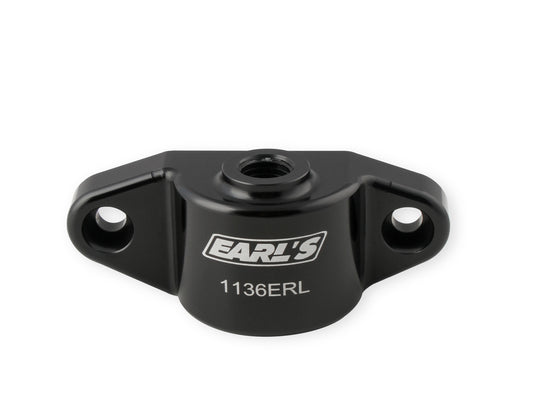 Earl's Oil Cooler Block-Off w/ 12mm x 1.5 Port - Fits Factory Sensor by Earl's Performance