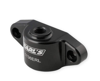 Earl's Oil Cooler Block-Off w/ 12mm x 1.5 Port - Fits Factory Sensor by Earl's Performance