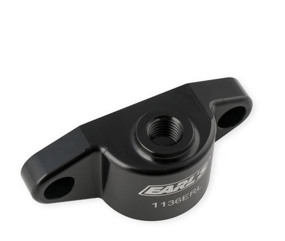 Earl's Oil Cooler Block-Off w/ 12mm x 1.5 Port - Fits Factory Sensor by Earl's Performance