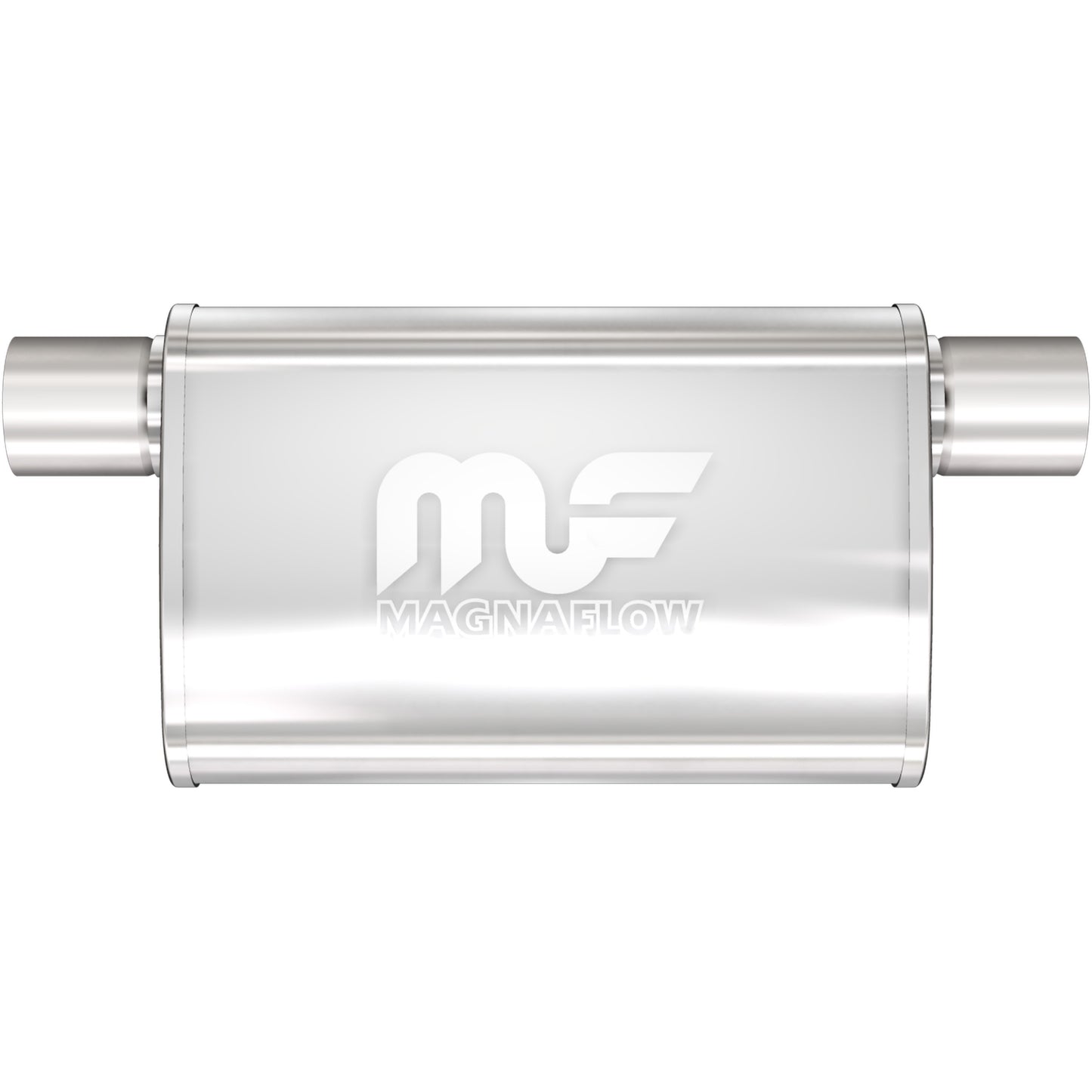 Straight-Through Performance Muffler; 2.5in. Offset Same Side; 4x11x9 Body by MagnaFlow Exhaust Products