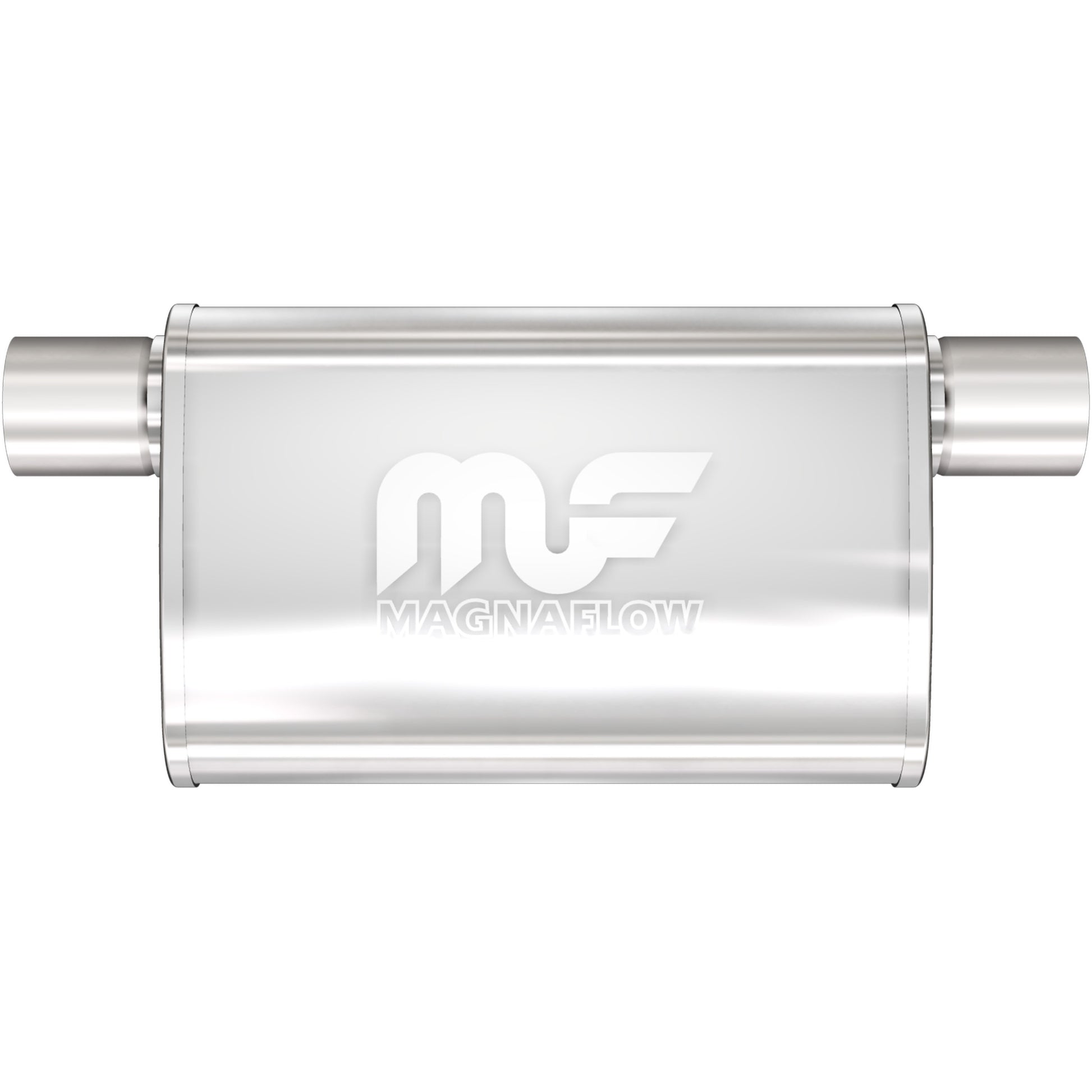 Straight-Through Performance Muffler; 2.5in. Offset Same Side; 4x11x9 Body by MagnaFlow Exhaust Products