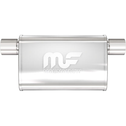 Straight-Through Performance Muffler; 2.5in. Offset Same Side; 4x11x9 Body by MagnaFlow Exhaust Products