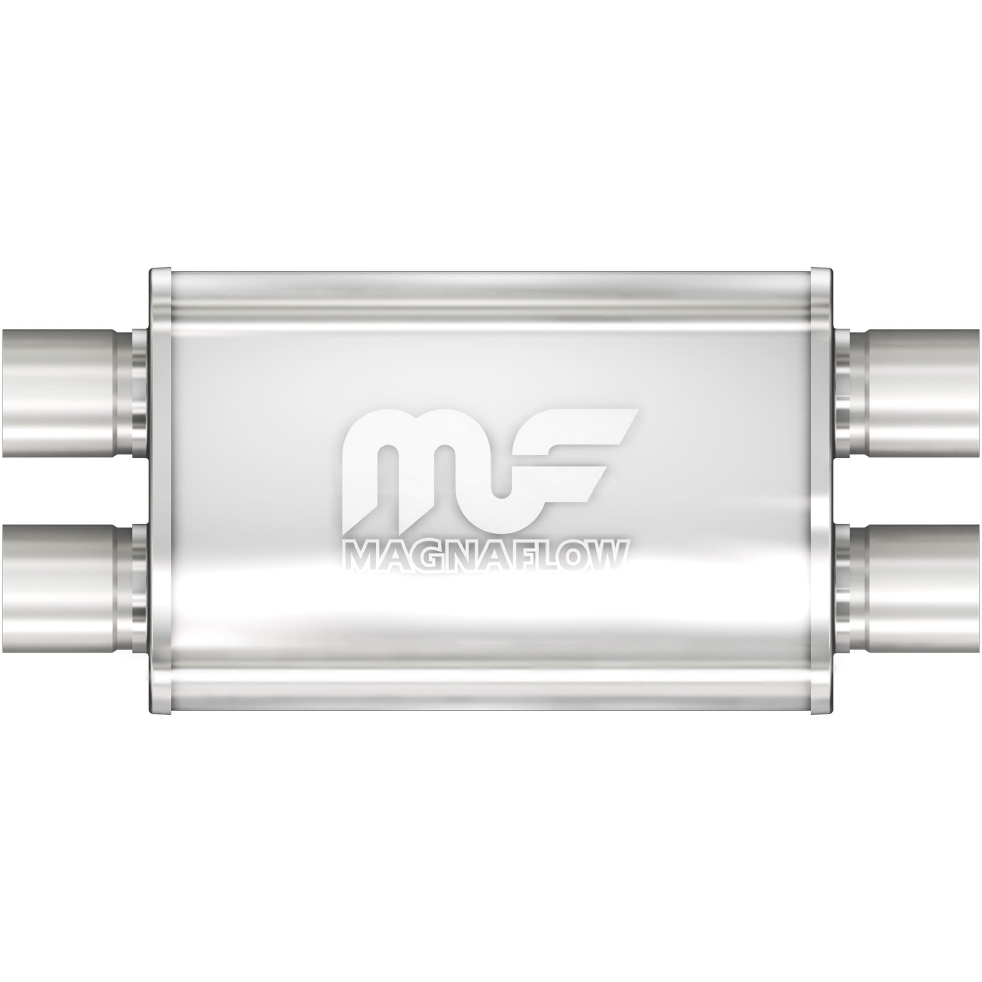 Magnaflow Straight-Through Performance Muffler; 2.25in. Dual/Dual; 4x14x9 Body by MagnaFlow Exhaust Products