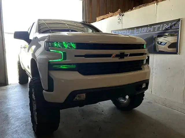 ORACLE Lighting 2019-2022 Chevrolet Silverado 1500 ColorSHIFT RGB+W Headlight DRL Upgrade Kit by ORACLE Lighting