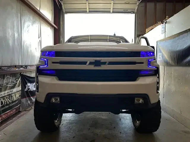 ORACLE Lighting 2019-2022 Chevrolet Silverado 1500 ColorSHIFT RGB+W Headlight DRL Upgrade Kit by ORACLE Lighting
