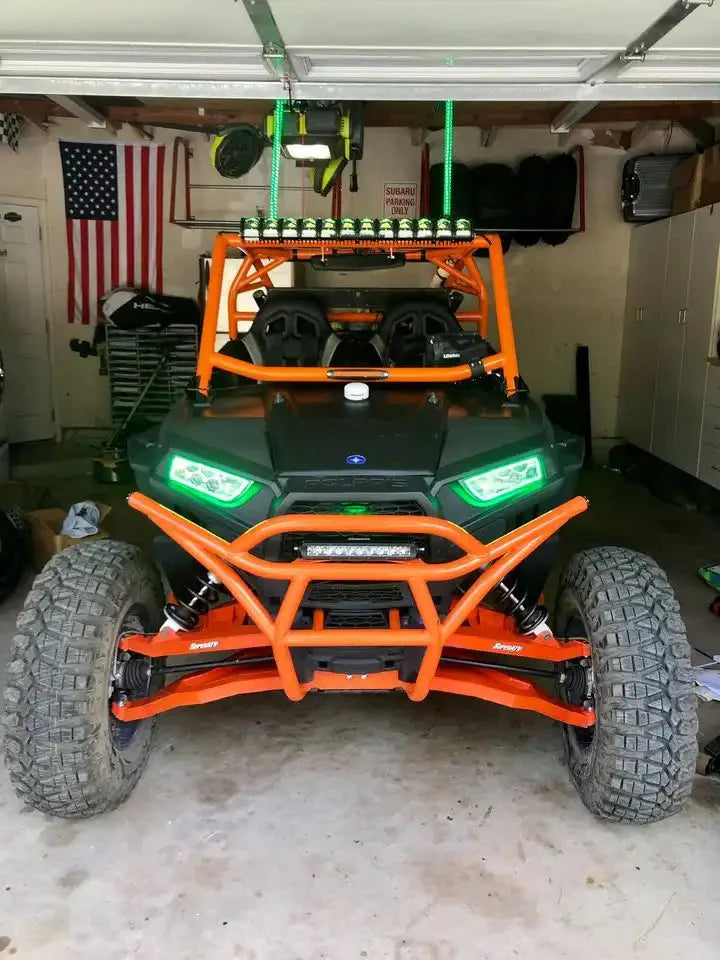 ORACLE Lighting 2014-2023 Polaris RZR 900 / 1000 Turbo Dynamic ColorSHIFT RGB+A Surface Mount Headlight Halo Kit by ORACLE Lighting