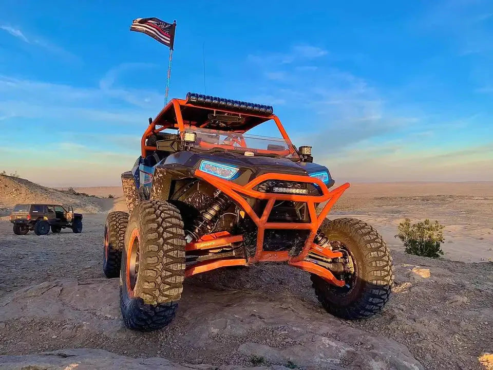 ORACLE Lighting 2014-2023 Polaris RZR 900 / 1000 Turbo Dynamic ColorSHIFT RGB+A Surface Mount Headlight Halo Kit by ORACLE Lighting