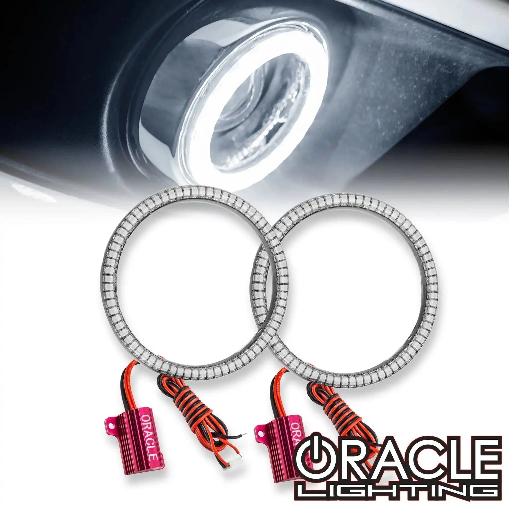 ORACLE Lighting 2011-2014 Dodge Charger SRT8 LED Surface Mount Projector Fog Light Halo Kit by ORACLE Lighting