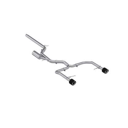 3in. Cat-Back. 2.5in. Dual Split Rear. T304. CF Tips by MBRP Exhaust
