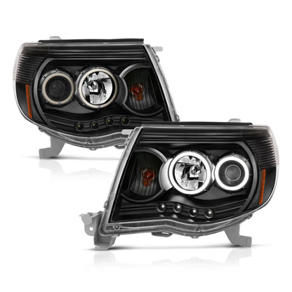 Projector Headlight Set w/Halo by ANZO USA