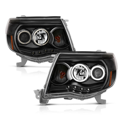 Projector Headlight Set w/Halo by ANZO USA