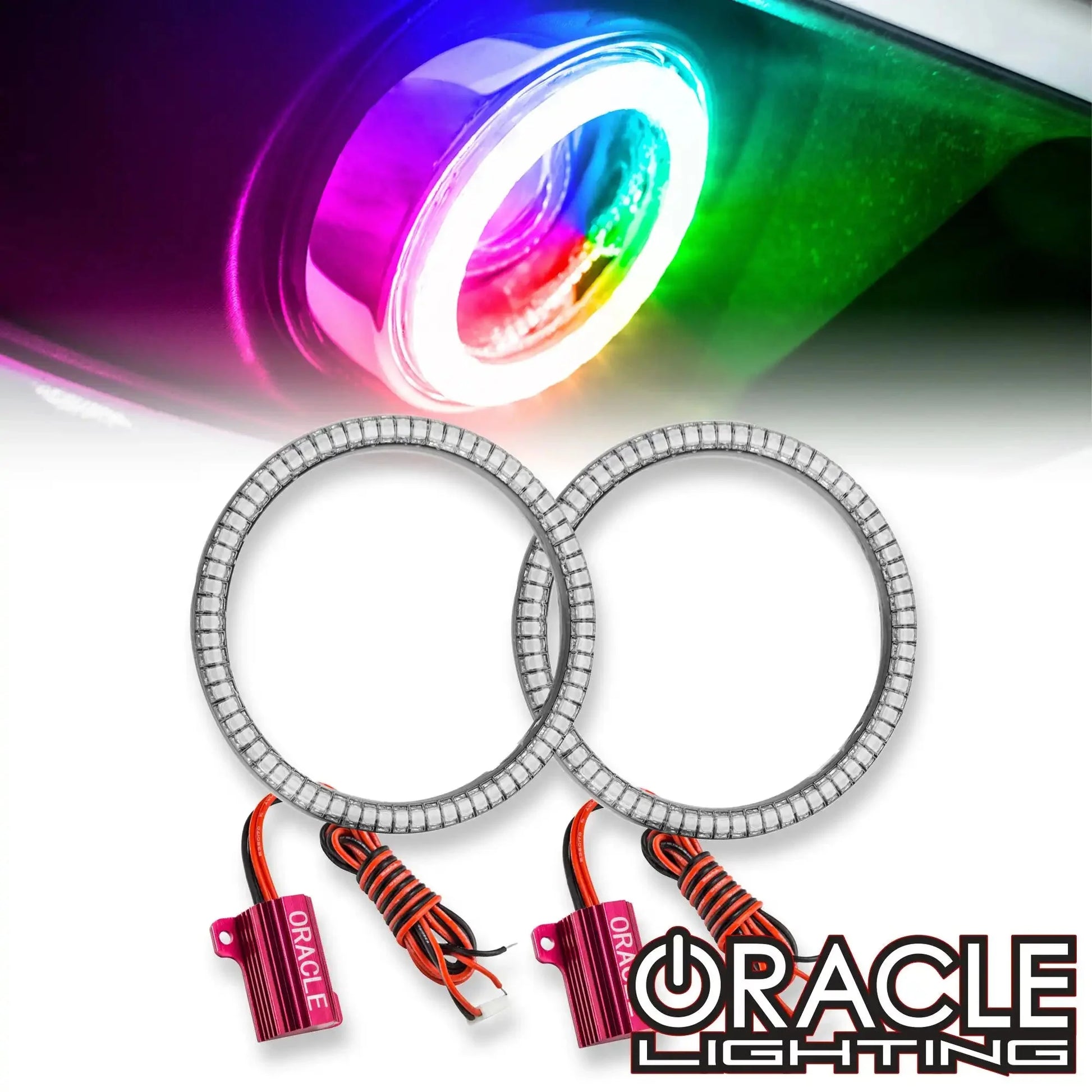 ORACLE Lighting 2010-2014 Ford Mustang V6 LED Surface Mount Projector Fog Halo Kit by ORACLE Lighting