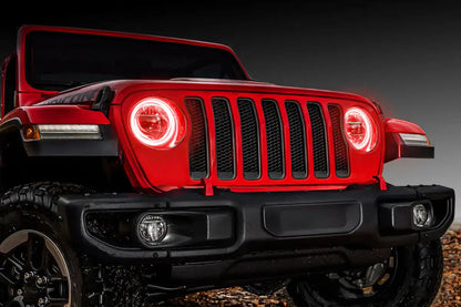 ORACLE Lighting 2018-2025 Jeep Wrangler JL LED Headlight Surface Mount Halo Kit by ORACLE Lighting