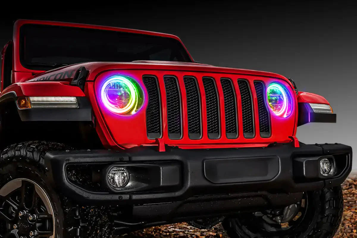 ORACLE Lighting 2020-2025 Jeep Gladiator JT LED Headlight Surface Mount Halo Kit by ORACLE Lighting