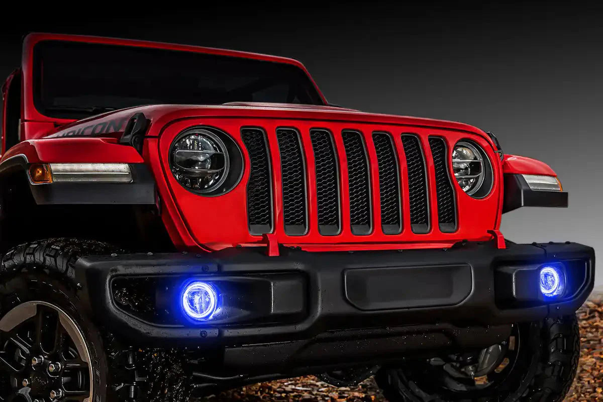 ORACLE Lighting 2018-2025 Jeep Wrangler JL LED Surface Mount Fog Light Halo Kit by ORACLE Lighting