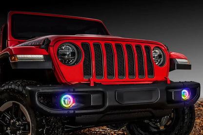 ORACLE Lighting 2018-2025 Jeep Wrangler JL LED Surface Mount Fog Light Halo Kit by ORACLE Lighting