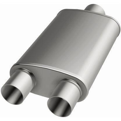Magnaflow Straight-Through Performance Muffler; 2.5in. Center/Dual; 5x14x8 Body by MagnaFlow Exhaust Products
