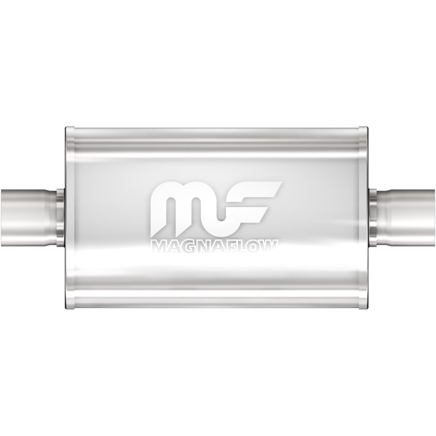 Straight-Through Performance Muffler; 2.5in. Center/Center; 5x14x8 Body by MagnaFlow Exhaust Products