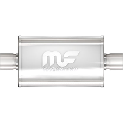 Straight-Through Performance Muffler; 2.5in. Center/Center; 5x14x8 Body by MagnaFlow Exhaust Products