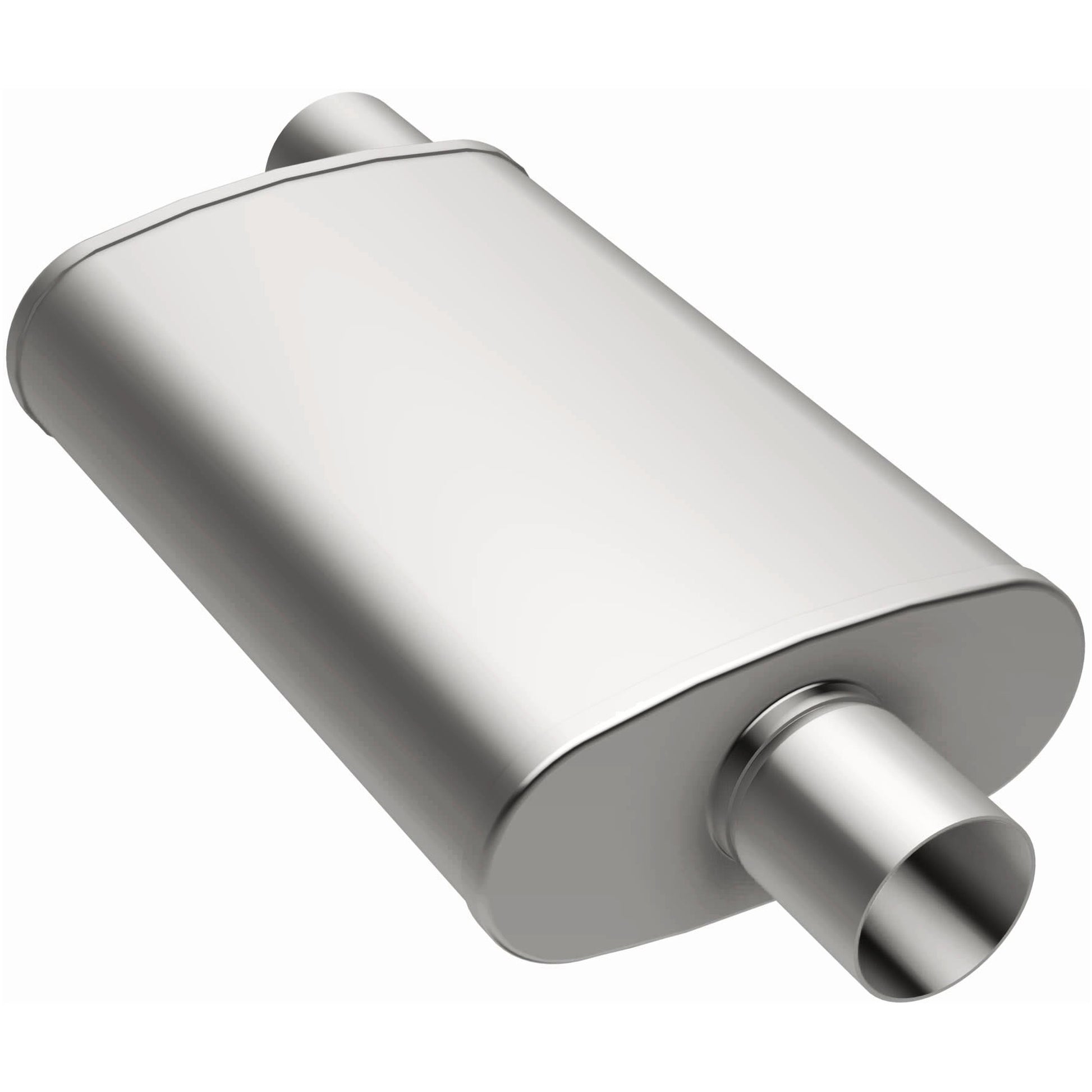 Straight-Through Performance Muffler; 2.5in. Offset/Center; 5x14x8 Body by MagnaFlow Exhaust Products
