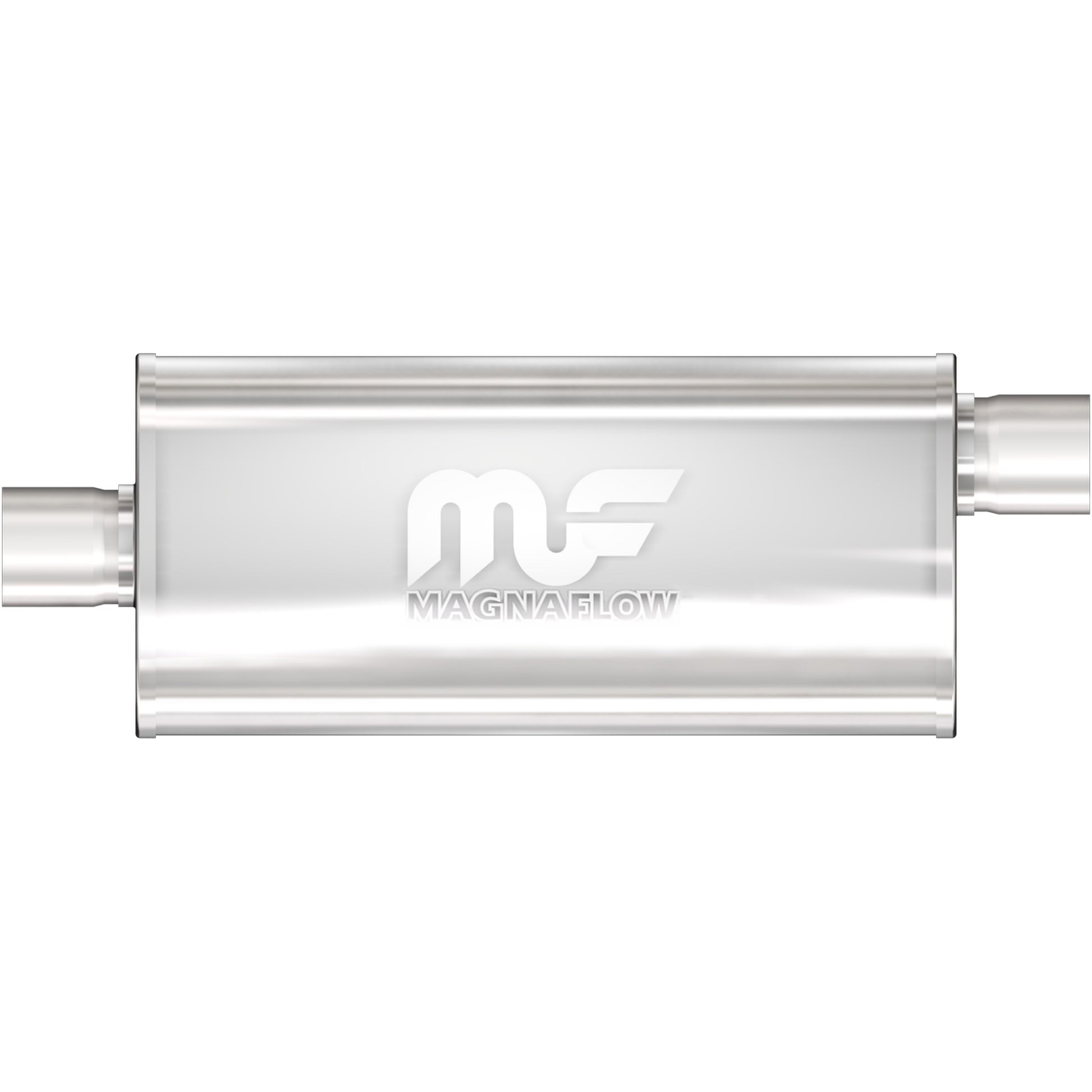 Straight-Through Performance Muffler; 2.5in. Offset/Center; 5x18x8 Body by MagnaFlow Exhaust Products
