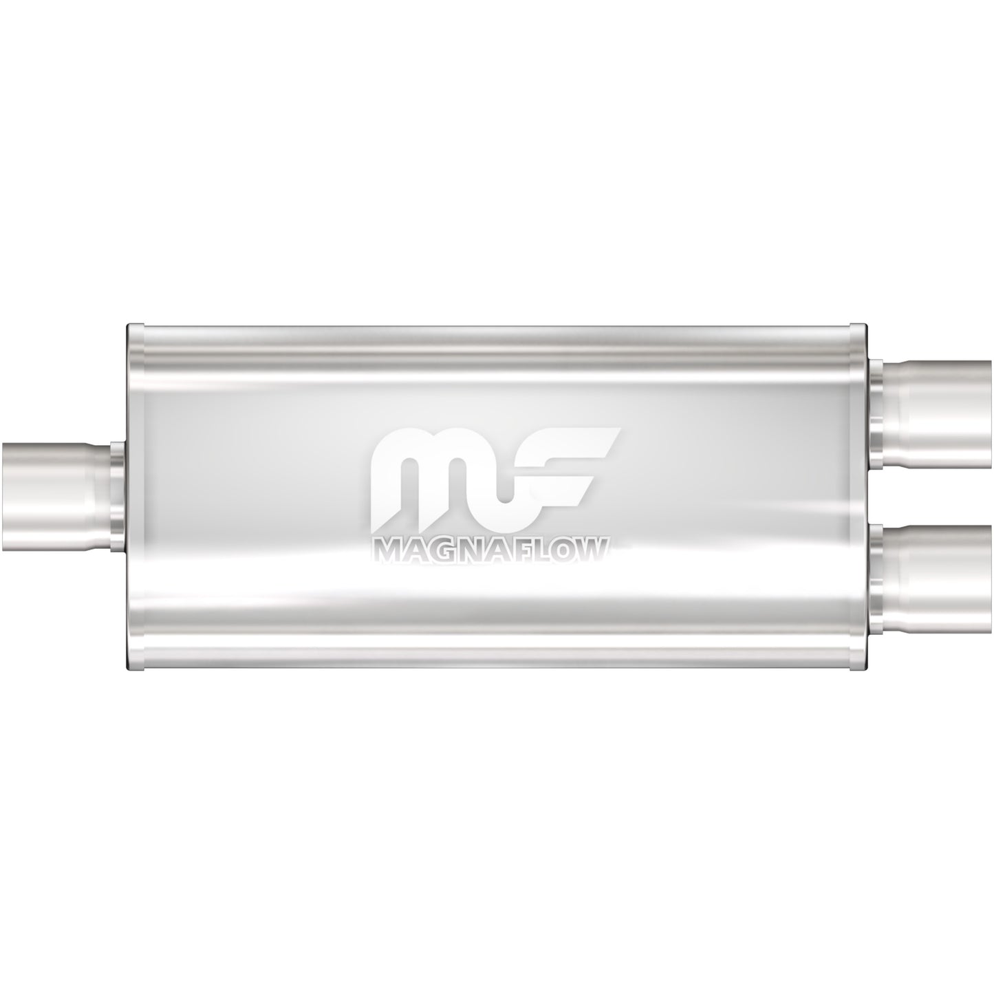 Straight-Through Performance Muffler; 3/2.25in. Center/Dual; 5x18x8 Body by MagnaFlow Exhaust Products