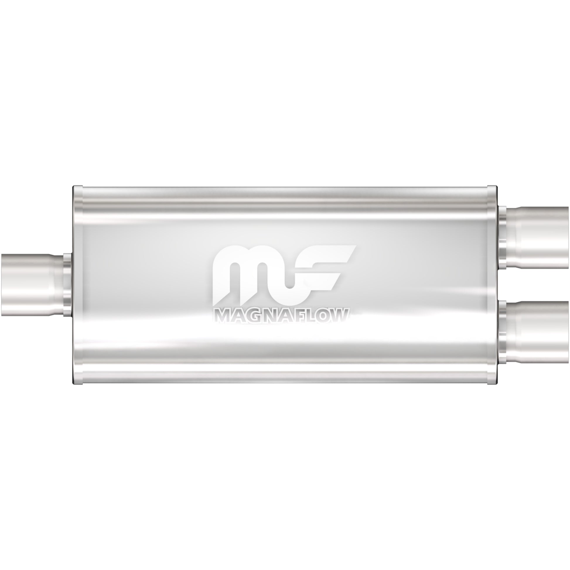 Straight-Through Performance Muffler; 3/2.25in. Center/Dual; 5x18x8 Body by MagnaFlow Exhaust Products