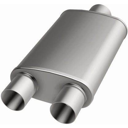 Straight-Through Performance Muffler; 3/2.25in. Center/Dual; 5x18x8 Body by MagnaFlow Exhaust Products