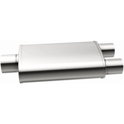 Straight-Through Performance Muffler; 3/2.25in. Center/Dual; 5x18x8 Body by MagnaFlow Exhaust Products