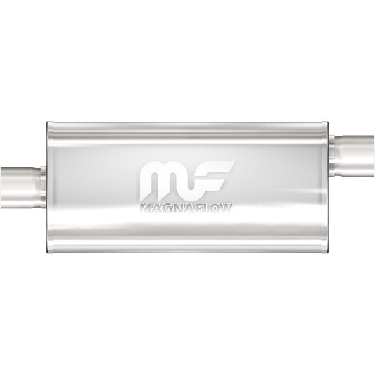 Magnaflow Straight-Through Performance Muffler; 3in. Offset/Center; 5x24x8 Body by MagnaFlow Exhaust Products