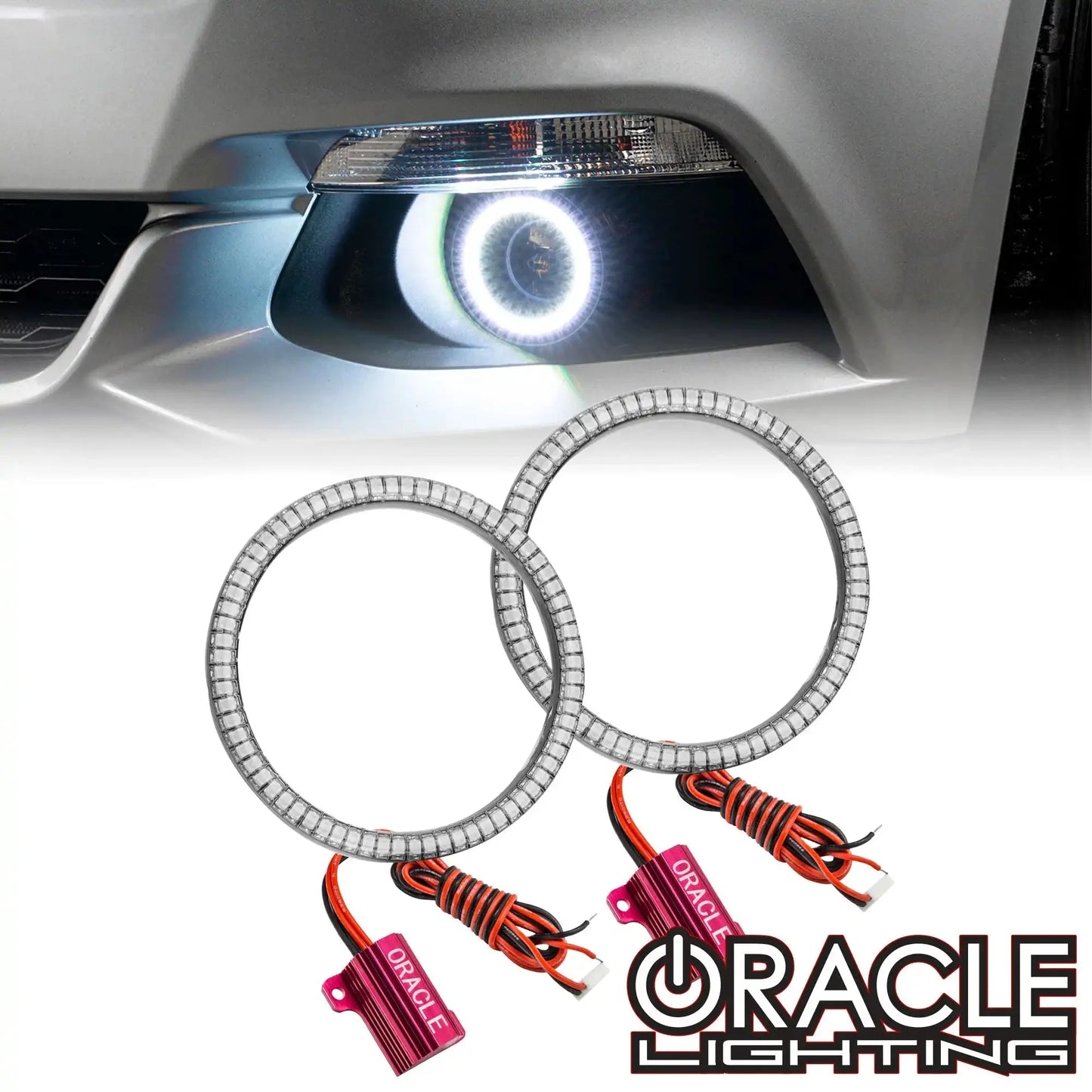 ORACLE Lighting 2015-2017 Ford Mustang LED Projector Surface Mount Fog Light Halo Kit by ORACLE Lighting