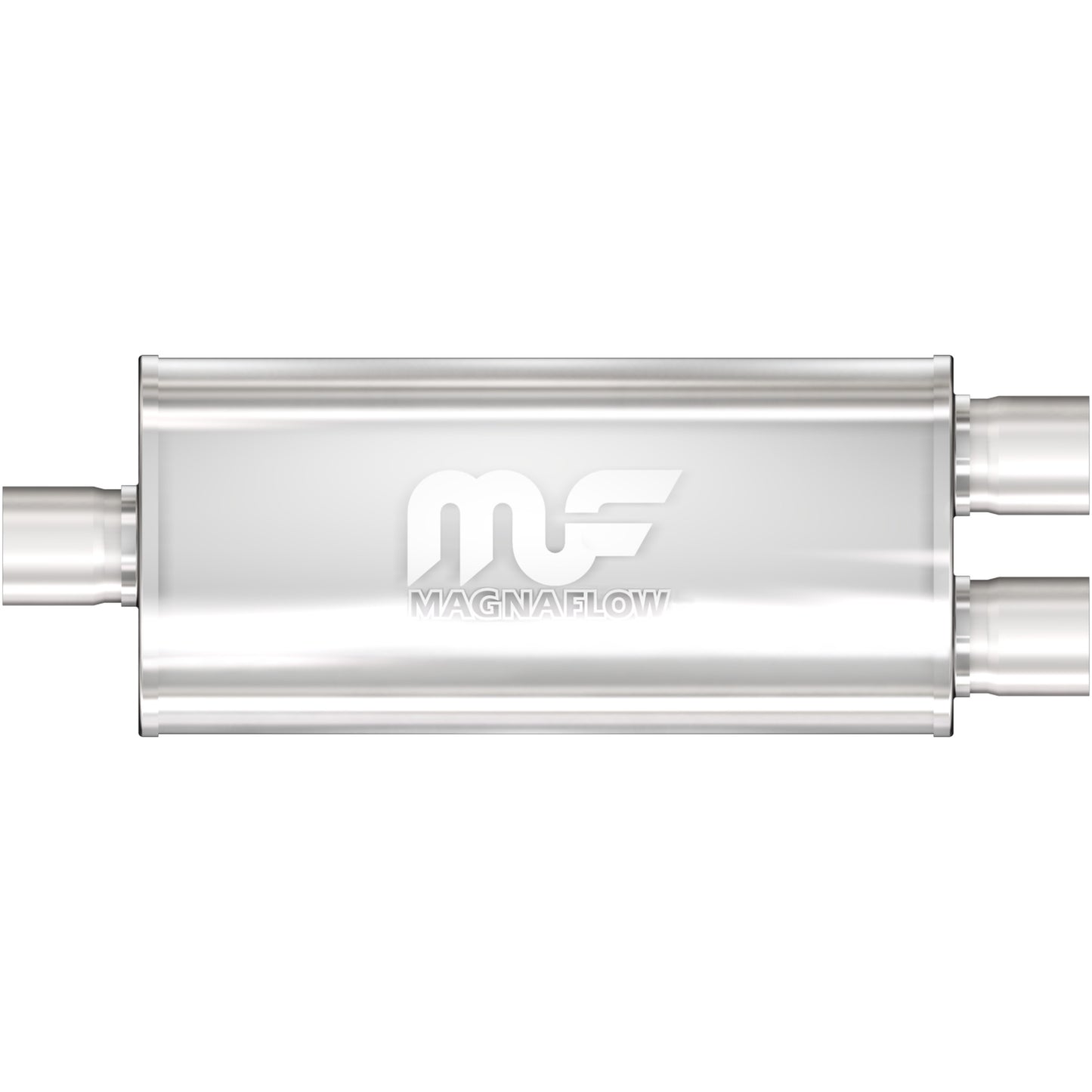 Straight-Through Performance Muffler; 3/2.5in. Center/Dual; 5x24x8 Body by MagnaFlow Exhaust Products