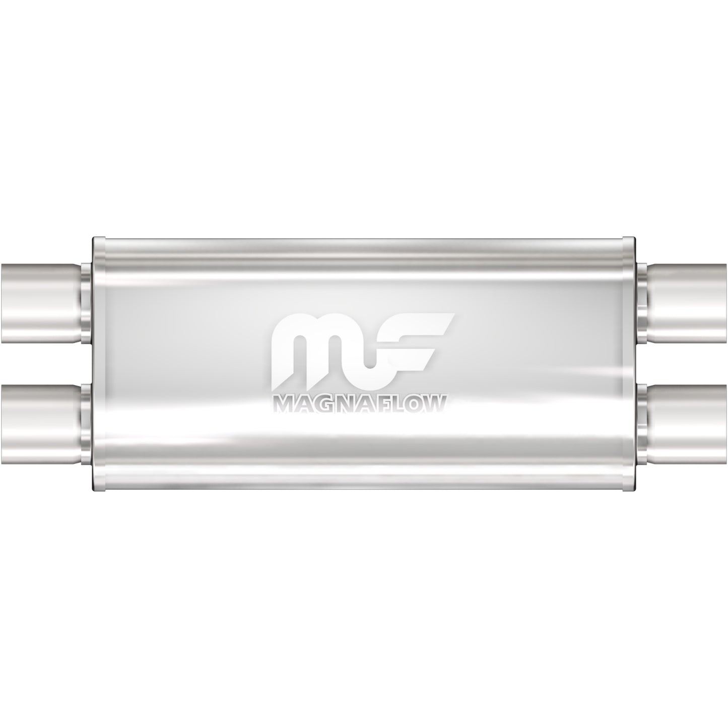 Magnaflow Straight-Through Performance Muffler; 2.5in. Dual/Dual; 5x18x8 Body by MagnaFlow Exhaust Products